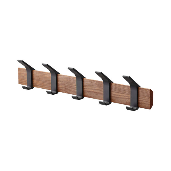 Yamazaki Home Wall Mounted Coat Hanger Steel Wood